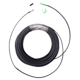 Rollo de Fibra Óptica Drop Redonda G657A2 Monomodo Simplex de 100 Metros con Conectores SC/APC-SC/APC para Instalaciones Aéreas o a la Intemperie