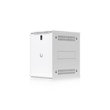 UACC Rack Cabinet 12U (550 x 450 mm) - Gabinete Cerrado para Montaje en Pared con Puerta de Vidrio Templado, Totalmente Ensamblado con Ventiladores Integrados y Paneles Removibles