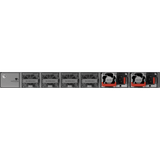 Switch 10G / 24 Puertos SFP+ 1G/2.5G/10G / 8 Puertos SFP28 10G/25G / 2 Puertos QSFP+ 40G / Capacidad 1040 Gbps / Reenvío 773.76 Mpps / CPU Quad Core ARMv8 Cortex-A72 / 4 GB SDRAM / 64 Mbit Buffer / Línea Cybrey