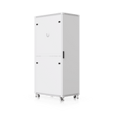 UACC Rack Cabinet 42U (600 × 1000 mm) – Gabinete de Piso Totalmente Ensamblado con Ventiladores Integrados, Paneles Removibles, Ruedas con Seguro y Puerta Frontal de Vidrio Templado