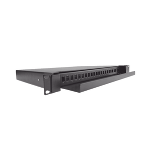 Distribuidor de Fibra Óptica deslizable vacío 19in acepta 24 adaptadores LC Duplex o LC Simplex o 24 SC Simplex 1U - Fibralink México