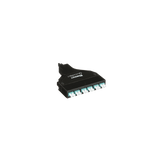 Cassette de Fibra Óptica SFQ QuickNet™ de 6 Adaptadores LC Dúplex (12 Fibras) a MPO, Para Fibra Multimodo OM4, Método A, Color Negro