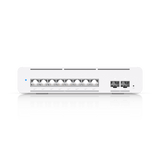 UniFi Switch USW-Pro-XG-8-PoE / Capa 3 / 8 puertos PoE+++ (8 × 10 GbE) + 2 puertos SFP+ / 155 W PoE total