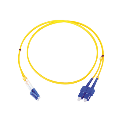 Jumper de Fibra Óptica Monomodo LC/SC Duplex de 1 metro - Fibralink México