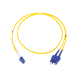 Jumper de Fibra Óptica Monomodo LC/SC Duplex de 1 metro - Fibralink México