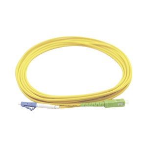 Jumper de Fibra Óptica Monomodo LC/UPC - SC/APC Simplex color amarillo 3 metros - Fibralink México
