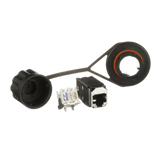 Conector Industrial RJ45 / Blindado IP67 / Categoría 6A / Tapa Protectora / Terminación sin Herramienta / Contactos 50 µin Oro