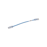 Cable de Parcheo UTP Cat6A, CM/LSZH, Diámetro Reducido (28AWG), Color Azul, 20 cm.