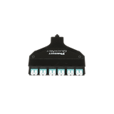 Cassette de Fibra Óptica SFQ QuickNet™ de 6 Adaptadores LC Dúplex (12 Fibras) a MPO, Para Fibra Multimodo OM4, Método A, Color Negro
