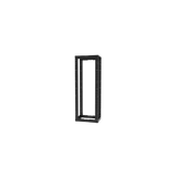 Rack de Cuatro Postes Estándar de 19", Rieles Con Orificio Para Tuerca Enjaulada, Profundidad Ajustable de 23 a 42 in, 45 Unidades de Rack, Color Negro