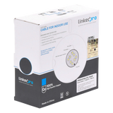 Bobina de Cable de 100 Metros (328.08 Pies), Cat5e, 24 AWG, Color Gris, UL, para Aplicaciones en Videovigilancia, Redes de Datos. Uso Interior