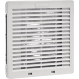 Ventilador con Filtro de Montaje Lateral HF13 / Flujo de Aire 149 CFM (253 m³/h) / 115 Vca / Gris Claro RAL 7035 / Instalación Click-Fit sin Herramientas / Rejilla con Bisagras / Type 12