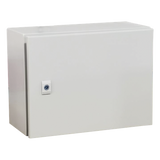 Gabinete de Acero / IP66 / IK10 / 400 x 300 x 300 mm / Carga 40 kg / Placa Trasera Metálica 2 mm / Cerradura con Llave