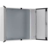 Gabinete de Doble Puerta MAD / 1000 x 1000 x 300 mm (39.37 x 39.37 x 11.81 in) / NEMA Tipo 12 / IP55 / IK10 / Acero Dulce 1.5 mm / Placa de Montaje Incluida / Gris Claro RAL 7035
