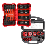 Kit de Herramientas / 13 Brocas Sierra Bimetálicas / 42 Puntas Intercambiables / Entrada Hexagonal 1/4' / Estuche Portátil