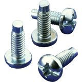 Paquete de Tornillos para Montaje en Rack / 20 Piezas / Rosca #10-32 / Longitud 0.75 in (19 mm) / Acero Dulce Chapado / Hoffman