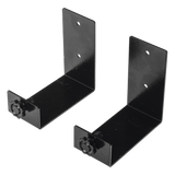 Kit de Ménsulas para Backup / 120 x 120 mm (4.7 x 4.7 in) / Soporte 100 mm (3.9 in) / Montaje en Pared / Metal Negro
