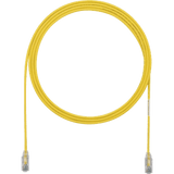 Cable de Parcheo TX6, UTP Cat6, Diámetro Reducido (28AWG), Color Amarillo, 2.74 Metros (9 Pies)