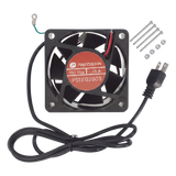 Ventilador de 110 Vca de 12 x 12 cm con Cable y Tornillería