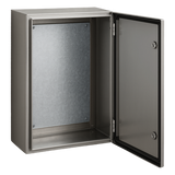 Gabinete de Acero Inoxidable / IP66 / 600x800x300 mm / 23.6x31.5x11.8 in / Carga 50 kg / Placa Galvanizada