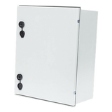 Gabinete de Poliéster IP65 / 400 x 500 x 200 mm / Carga 30 kg / Placa Trasera Incluida / Cerradura con Llave