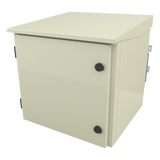 Gabinete para Poste/Torre/Pared de Exterior con Ventiladores y Termostato con Rack de 19" de 9 U.
