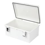 Gabinete de Plástico ABS / IP66 / 190 x 290 x 140 mm / Cierre Broche Inoxidable / Opción Candado 5 mm / Puerta Sólida