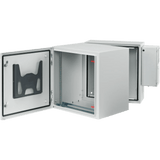 Gabinete ProTek Doble Bisagra / Puerta Sólida con AC / 36x24x28 in (922x600x710 mm) / Acero Pintado RAL 7035 / NEMA 4 4X 12 / IP66 IK10