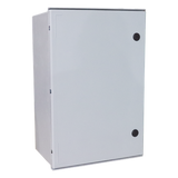 Gabinete de Poliéster IP65 / 600 x 800 x 300 mm / Carga 25 kg / Placa Trasera 581 x 705 mm / Cerradura con Llave / Uso en Intemperie