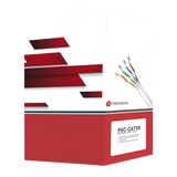 Bobina de Cable de UTP de 4 Pares Cat5e de 305 Metros (1000 Pies), 100% Cobre, PVC ROHS, Color Gris, 24 AWG, Uso en Interior, Para Aplicaciones de Voz, Datos y Video