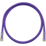 Cable de Parcheo TX6, UTP Cat6, 24 AWG, CM, Color Violeta, 0.61 Metros (2 Pies)