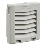 Rejilla de Escape con Filtro / IP54 / Click-Fit / Compatible Ventilador 4 in (102 mm) / Gris Claro RAL 7035
