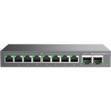 Switch L2 Lite Administrable de 10 Puertos / 8 Puertos Ethernet 2.5 Gigabits / 2 Puertos SFP+ 10 Gigabits / VLAN / QoS / Montaje en Escritorio o Pared / Compatible con GDMS