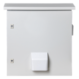 Gabinete de Acero para Exterior / IP55 / IK10 / Ventilación con Ventilador 110 VCA / 593 x 609 x 399 mm (1.95 x 2.0 x 1.31 ft) / Placa Trasera Galvanizada 550 x 565 mm