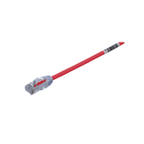 Cable de Parcheo UTP Cat6A, CM/LSZH, Diámetro Reducido (28AWG), Color Rojo, 20 cm.
