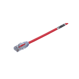 Cable de Parcheo UTP Cat6A, CM/LSZH, Diámetro Reducido (28AWG), Color Rojo, 1 m.