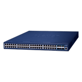 Switch Gestionado Capa 3 / 48 Puertos Gigabit + 6 Puertos 10G SFP+ / Routing IPv4/IPv6 / NMS Integrado / QoS Avanzado / Seguridad Empresarial
