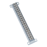 Bloque de Terminales / 20 Líneas / 10 A / 400 V / Carcasa Modular ABS / Terminales de Cobre