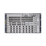 OLT Modular tipo Chasis GPON/XGS-PON Combo, 7 Ranuras de Servicio, Incluye 1 Tarjeta de Servicio de 16 puertos GPON