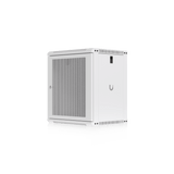 UACC Rack Cabinet 12U (550x 450 mm) - Gabinete Cerrado para Montaje en Pared con Puerta Frontal Perforada, Totalmente Ensamblado con Ventiladores Integrados y Paneles Removibles