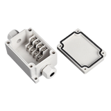 Caja de Conexión Exterior / 4 Líneas / IP66 / 110 VCA 3 A / -40 a +120 °C / 102 x 50 x 40 mm