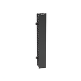 Organizador Vertical de Cable / 22U / 4.9 in Ancho / 131 Cables CAT6 / ABS / ROHS / Montaje Frontal