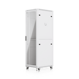UACC Rack Cabinet 42U (600 × 800 mm) – Gabinete de Piso Totalmente Ensamblado con Ventiladores Integrados, Paneles Removibles, Ruedas con Seguro y Puerta Frontal de Vidrio Templado