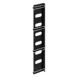 Organizador de Cables Vertical / Acero / Negro / Para Gabinetes Sísmicos / Kit 3 Piezas / Incluye 10 Envolturas Velcro 8 pulg (203 mm)