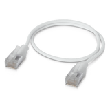 Patchcord UniFi Premium Cat6A de 30 cm (1 Pie), hasta 10G / Soporta hasta PoE+++ / Conector RJ45 Transparente para Mejores Efectos de Luz Etherlighting