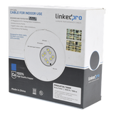 Cable Cat5e de Alto Rendimiento, con Certificaciones ETL, UL, Color Gris, de 100 Metros (328 Pies) para Aplicaciones en CCTV, Redes de Datos. Uso Interior.