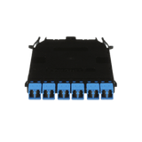 Cassette HD Flex Para 12 Fibras Monomodo OS2, de MPO a 6 Conectores LC Duplex, Método de Polaridad A, Color Azul