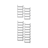 Kit de Dedos para Gestión de Cables / 100 mm de Longitud / Para Gabinetes de 42 o 45 UR / Anchura Ajustable 600-800 mm / Color Blanco
