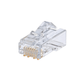 Plug RJ45 Cat6A, Para Cable UTP Vari-Matrix Tipo Plenum, 23 AWG, Chapado en Oro de 50 Micras, Paquete de 100 Piezas