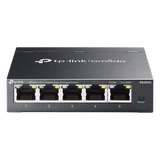 Switch Gestionado Omada SDN / 5 Puertos Gigabit RJ45 / 10 Gbps Capacidad Switching / 7.4 Mpps Forwarding Rate / Gestión Cloud Centralizada / VLAN 802.1Q / QoS 8 Colas Prioridad / Metal Fanless